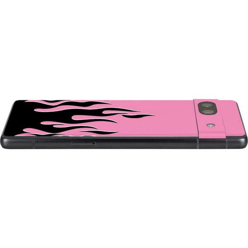Pink Flames Google Pixel 7a Skin