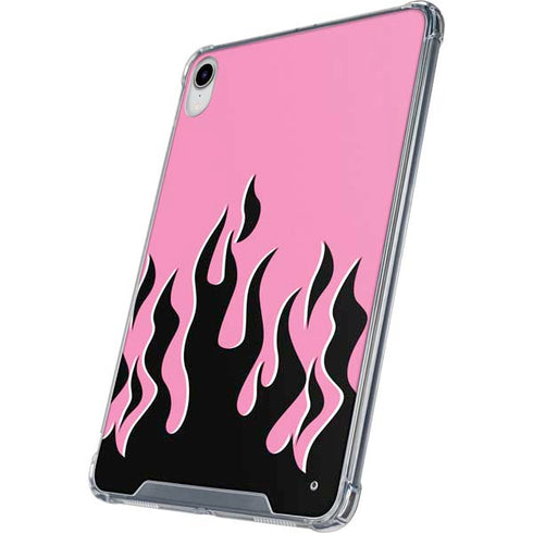 Pink Flames iPad 11th Gen (2025) Clear Case