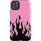 Pink Flames iPhone Cases