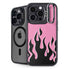 Pink Flames iPhone 13 Pro Kickstand Case