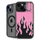 Pink Flames iPhone 14 Kickstand Case