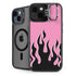 Pink Flames iPhone 14 Kickstand Case