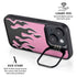 Pink Flames iPhone 14 Kickstand Case