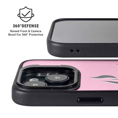 Pink Flames iPhone 14 Plus Kickstand Case