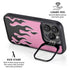 Pink Flames iPhone 14 Pro Max Kickstand Case