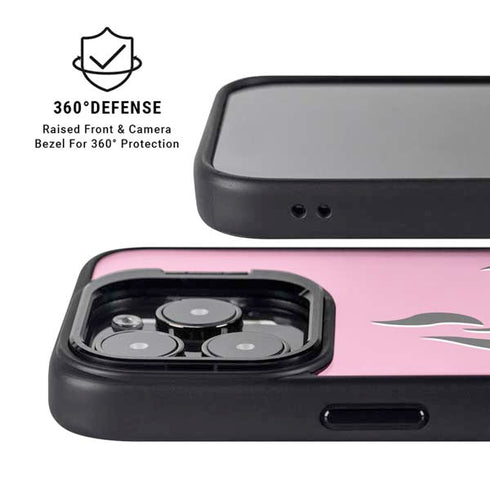 Pink Flames iPhone 14 Pro Max Kickstand Case