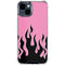 Pink Flames iPhone 15 Clear Case