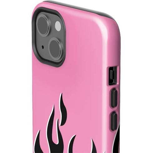 Pink Flames iPhone 15 Impact Case
