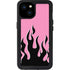 Pink Flames iPhone 15 Plus Waterproof Case