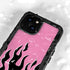 Pink Flames iPhone 15 Plus Waterproof Case
