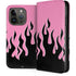 Pink Flames iPhone 15 Pro Folio Case