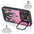Pink Flames iPhone 15 Pro Max Kickstand Case