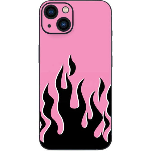 Pink Flames iPhone 15 Skin