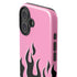 Pink Flames iPhone 16 Impact Case