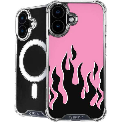 Pink Flames iPhone 16 MagSafe Case