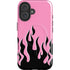 Pink Flames iPhone 16 Magsafe Impact Case