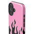 Pink Flames iPhone 16 Plus Impact Case