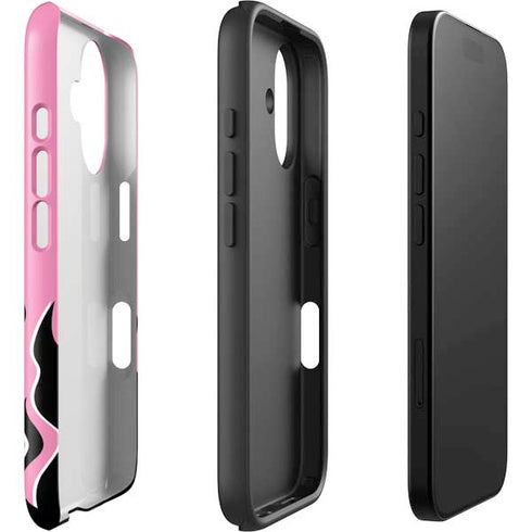 Pink Flames iPhone 16 Plus Impact Case
