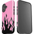 Pink Flames iPhone 16 Plus Impact Case