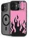 Pink Flames iPhone 16 Plus Kickstand Case
