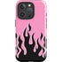 Pink Flames iPhone 16 Pro Max Impact Case