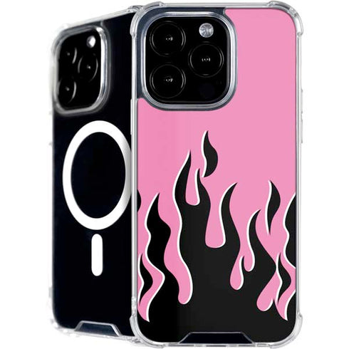 Pink Flames iPhone 16 Pro Max MagSafe Case