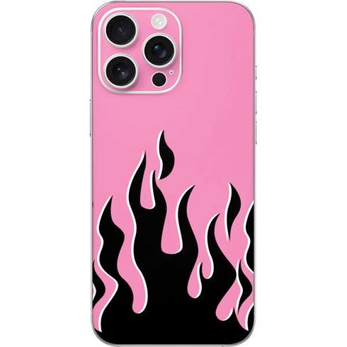 Pink Flames iPhone 16 Pro Max Skin