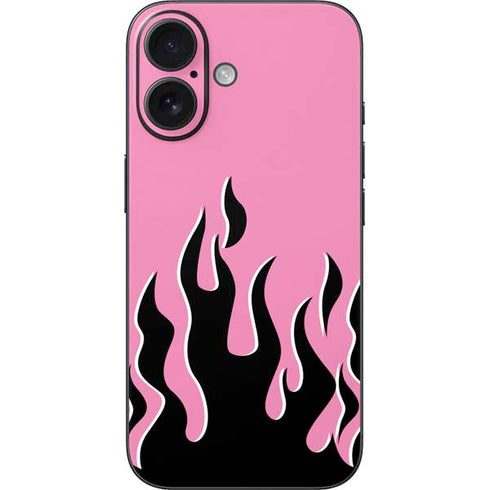 Pink Flames iPhone 16 Skin