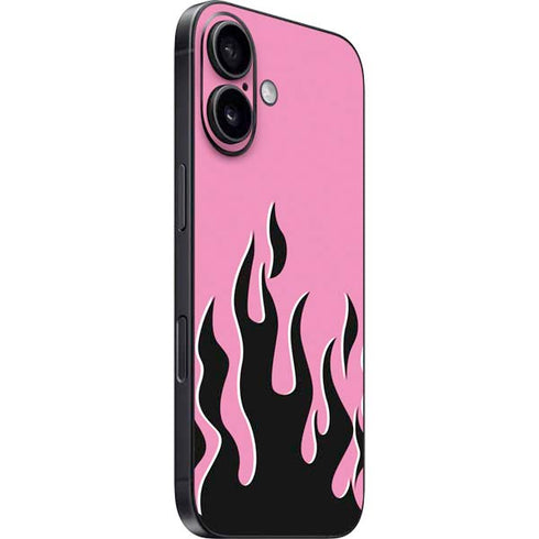 Pink Flames iPhone 16 Skin