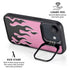 Pink Flames iPhone 16e Kickstand Case