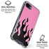 Pink Flames iPhone 16e Clear Case