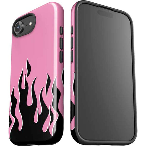 Pink Flames iPhone 16e Impact Case