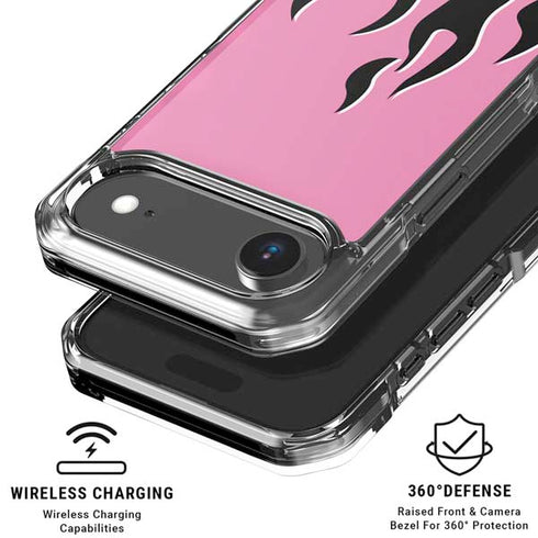 Pink Flames iPhone 17 Air Clear Case