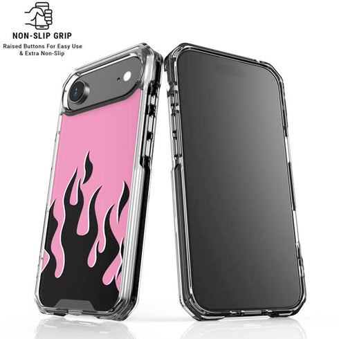 Pink Flames iPhone 17 Air Clear Case