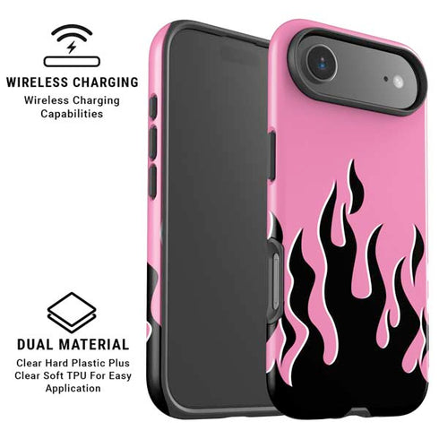 Pink Flames iPhone 17 Air Magsafe Impact Case
