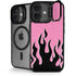 Pink Flames iPhone 17 Kickstand Case