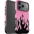 Pink Flames iPhone 17 Pro Impact Case