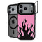Pink Flames iPhone 17 Pro Kickstand Case