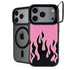Pink Flames iPhone 17 Pro Kickstand Case