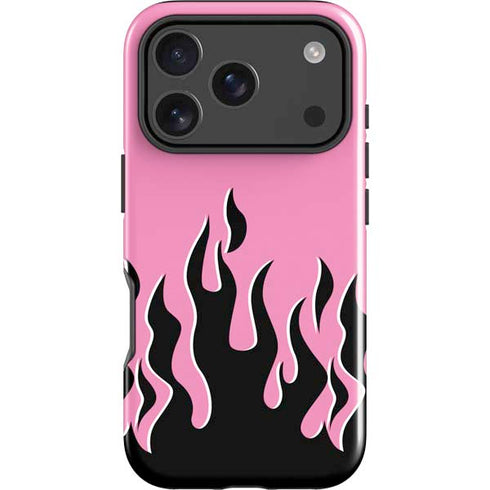 Pink Flames iPhone 17 Pro Max Impact Case