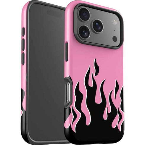 Pink Flames iPhone 17 Pro Max Impact Case