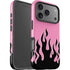 Pink Flames iPhone 17 Pro Max Impact Case