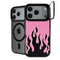 Pink Flames iPhone 17 Pro Max Kickstand Case