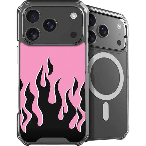 Pink Flames iPhone 17 Pro Max MagSafe Case