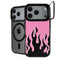 Pink Flames iPhone 18 Pro Kickstand Case