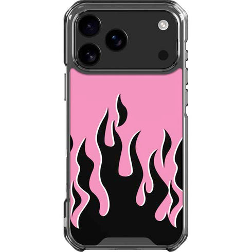 Pink Flames iPhone 18 Pro Max Clear Case