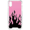 Pink Flames iPhone XS Clear Case
