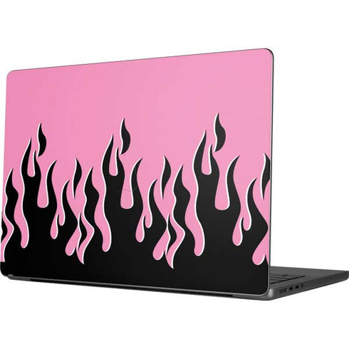 Pink Flames Apple MacBook Pro 14-inch Skin