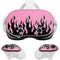 Pink Flames Meta Quest 3S Skin