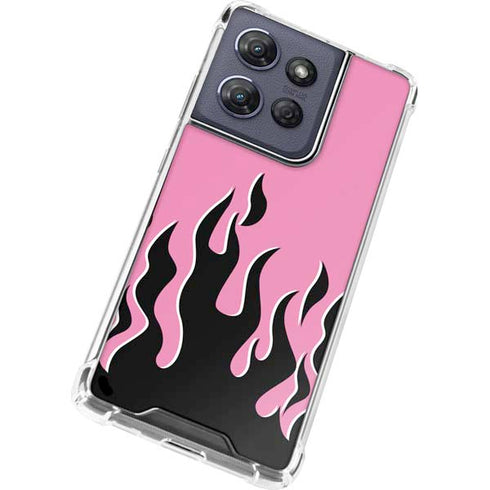 Pink Flames Moto G Play 5G (2025) Clear Case